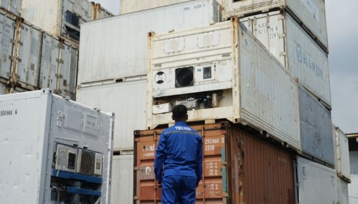 jual reefer container second